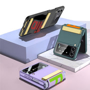 GKK Ultra-thin Full Coverage Phone Flip Case with Wristband, For Samsung Galaxy Z Flip4 - InStock