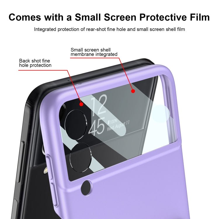 GKK Ultra-thin Full Coverage Phone Flip Case with Wristband, For Samsung Galaxy Z Flip4 - InStock