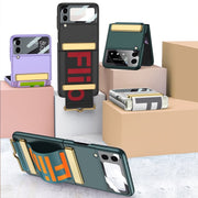 GKK Ultra-thin Full Coverage Phone Flip Case with Wristband, For Samsung Galaxy Z Flip4 - InStock