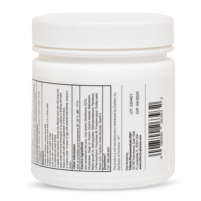 Globe Hydrocortisone 1% Cream with Aloe – 16 oz Jar (Pack of 2) | Maximum-Strength Anti-Itch Relief