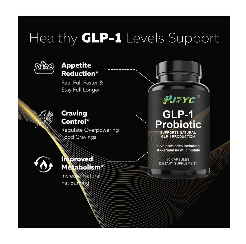 GLP-1 Probiotic 2 Pack - 60 Capsules | Multi-Strain + Prebiotic