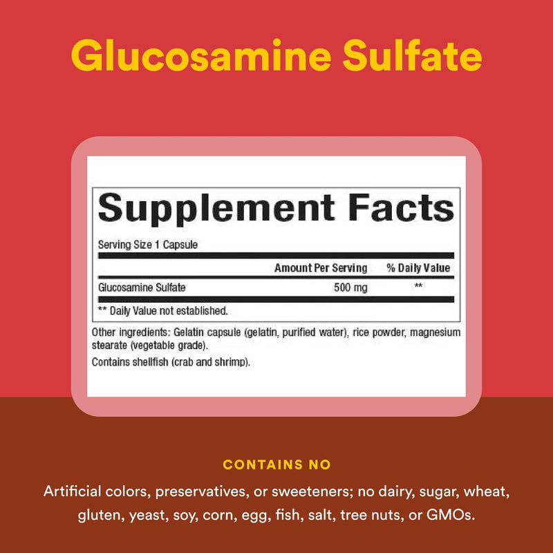 Natural Factors Glucosamine Sulfate 360 Capsules | Supports Joint Mobility, Cartilage & Connective Tissue