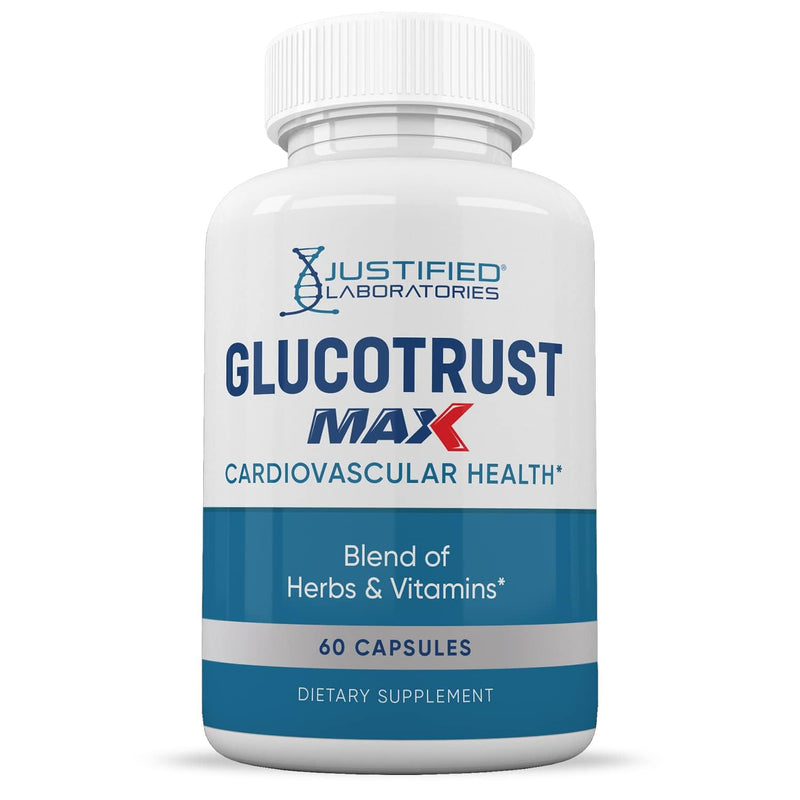 Justified Laboratories Glucotrust Max 1295MG Formula – 60 Capsules