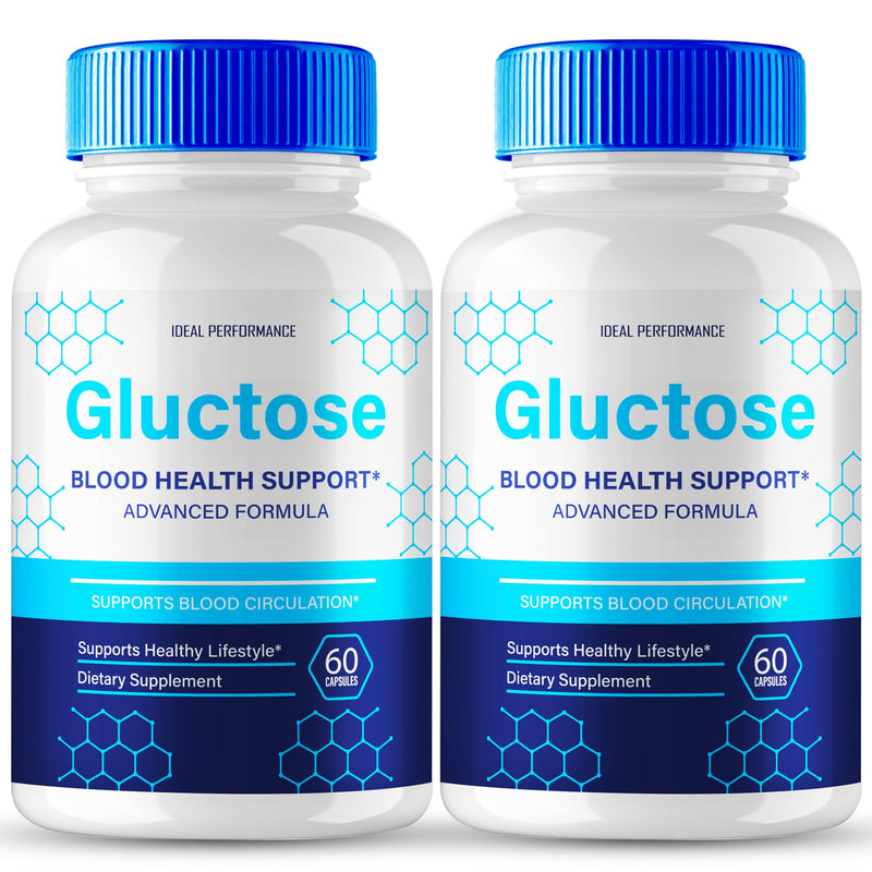 Gluctose Advanced Blood Formula Capsules - Official Gluctose Supplement Pills (2 Pack) for Healthy Balance & Well-Being