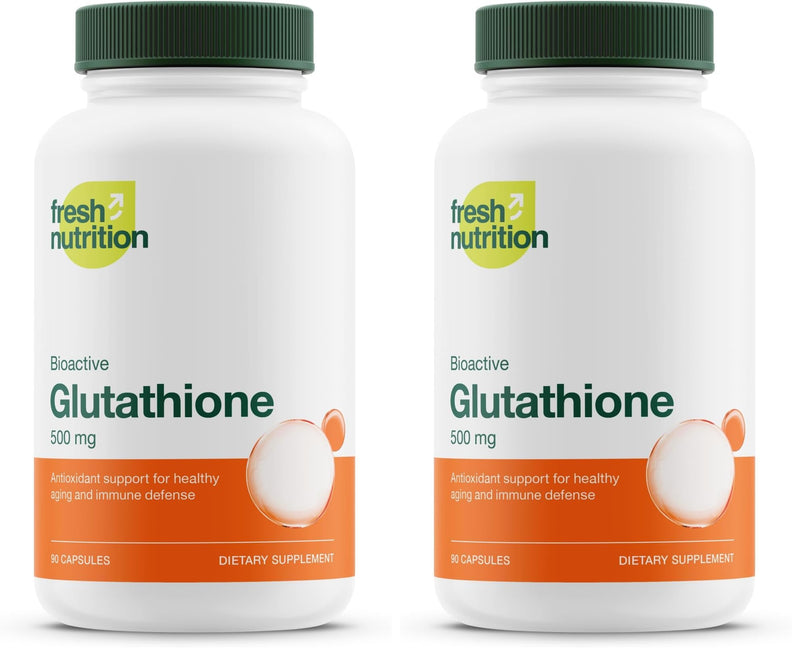 Glutathione Reduced Capsule | DNA Verified, Strongest Potency, Vegan & Non-GMO (Pack of 2)
