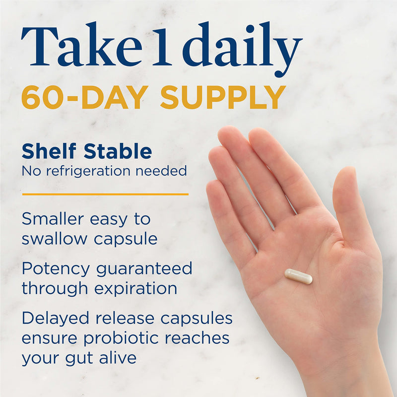 Renew Life Colon Care Probiotic Capsules – 80 Billion CFU, 12 Strains, Dairy/Gluten & Soy Free, 60 Count