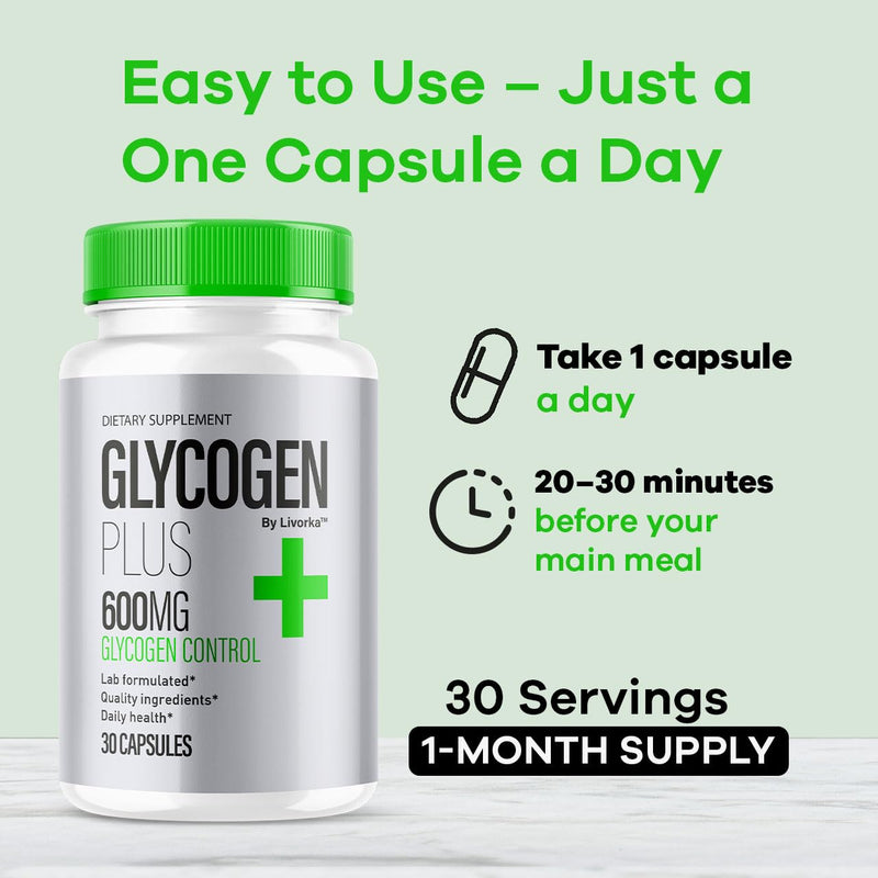 (3 Pack) Glycogen Plus – 600mg Capsules | Glycogen Support