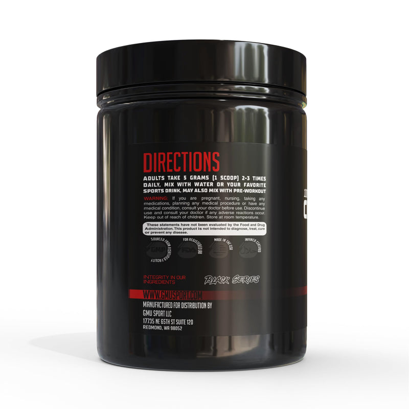 GMU SPORT Creatine Monohydrate Powder – Fruit Punch, 50 Servings | 5g per Scoop