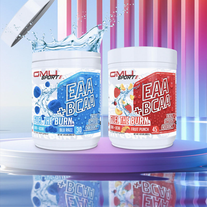 GMU SPORT EAA + BCAA Powder – Hydration & Recovery Drink (Sugar-Free) – Watermelon