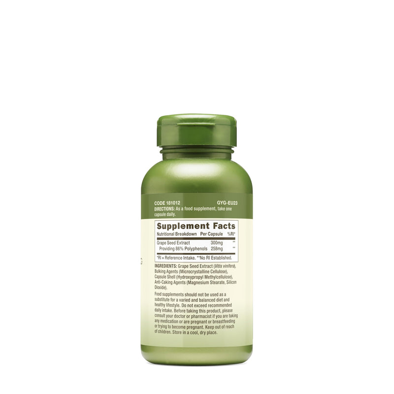 GNC Herbal Plus Grape Seed Extract 300mg – Vegetarian, 100 Servings