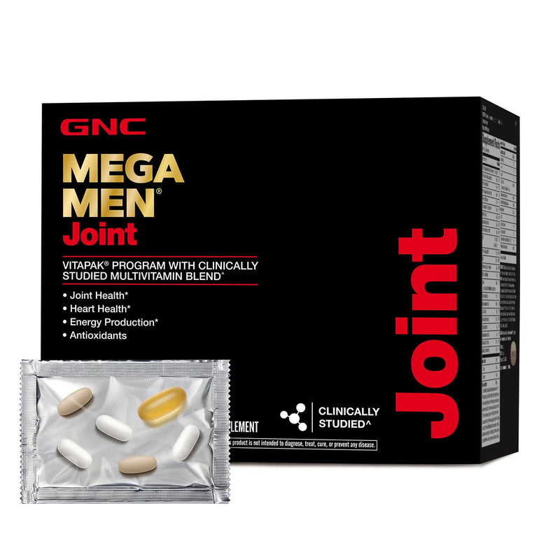 GNC Mega Men Joint Vitapak Program – 3-in-1 Pack, 30 Daily Packs