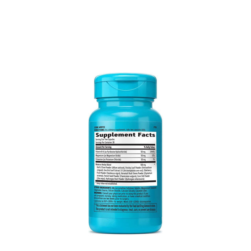 GNC Total Lean Waterex – Regulate Water Balance with Electrolytes (60 Capsules, Pack of 2)