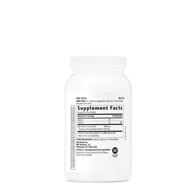 GNC Triple Lecithin 1200mg – Heart, Liver & Nervous System Support (Pack of 2, 90 Servings)