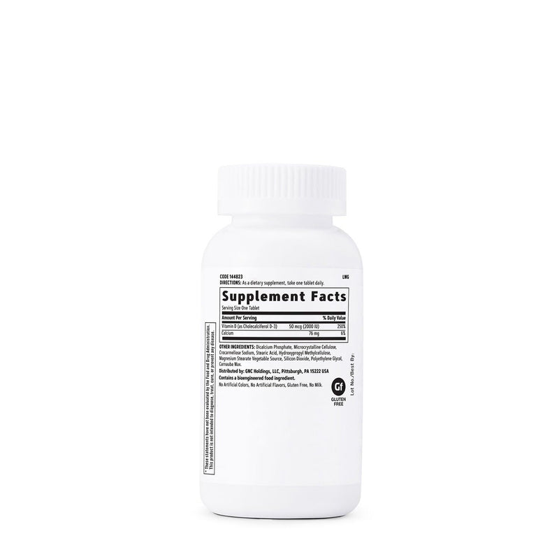 GNC Vitamin D3 50 mcg (2000 IU) Supplement – 180 Servings per Pack, Pack of 2 – Supports Teeth and Bone Health