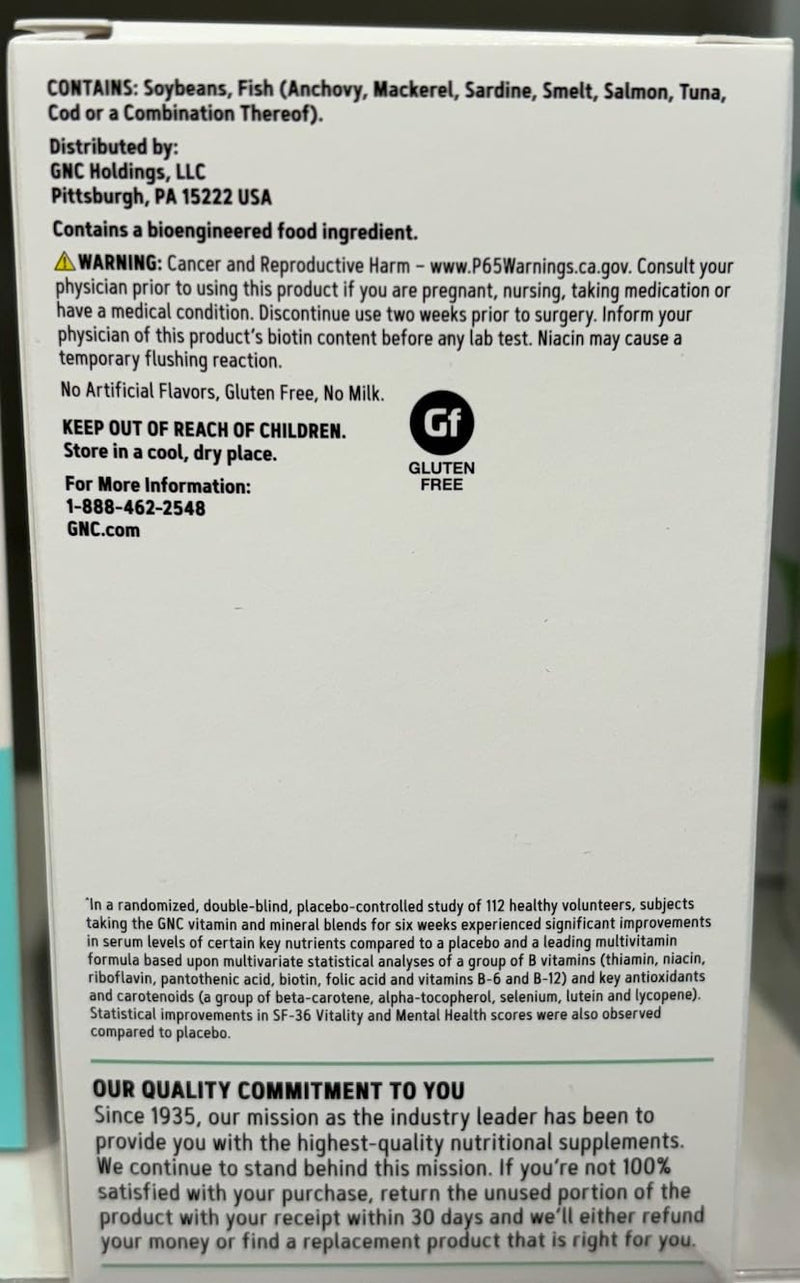 GNC Women's Multivitamin 50+ - Bone, Eye, Memory & Skin Health (60 Caplets)