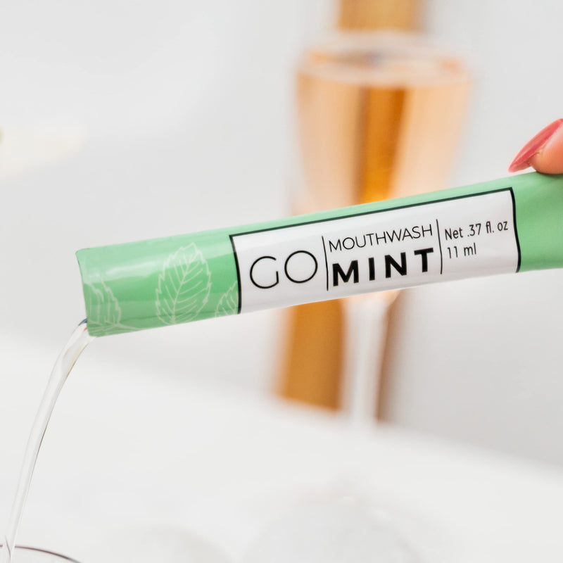 GO Travel Size Mouthwash Packets – TSA Compliant, Alcohol-Free Mini Packs for Fresh Breath & Travel Waste Reduction