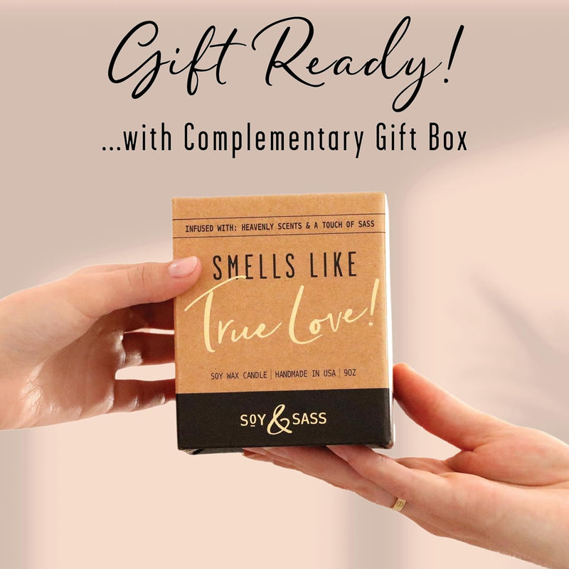2 Year Anniversary Gift for Her – 2 Years Later Soy Candle, Sandalwood Rose, USA Made