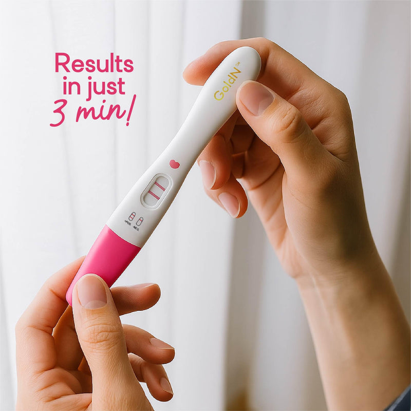 GoldN™ Early Detection Pregnancy Test – HCG Midstream Kit, 99% Accurate