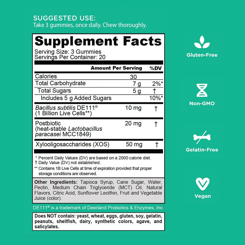 Goli Pre+Post+Probiotics Gummies – 300 Count | Gluten-Free, Vegan, Non-GMO