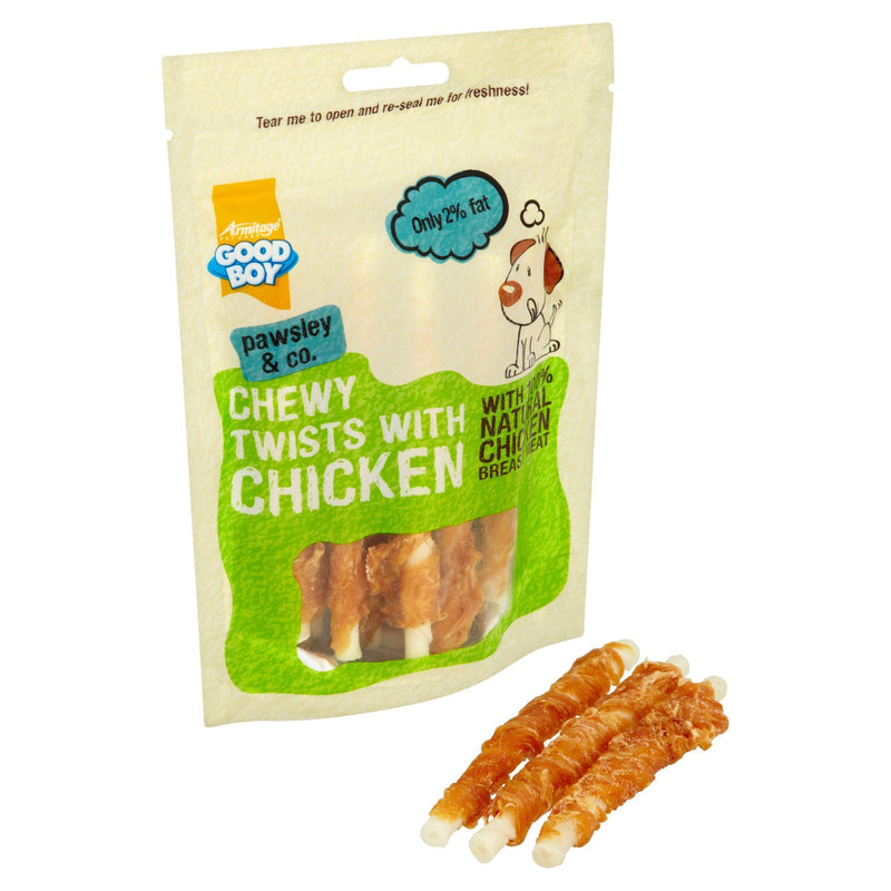 Good Boy Chewy Twists Chicken 90g - Case of 10