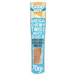 Good Boy Mega Chewy Twist Duck, 70g - Case of 18