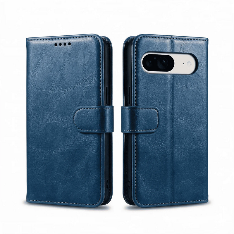 Google Pixel 11 / 10 / 10 Pro Book Flip Case Leather Wallet with Magnetic Closure