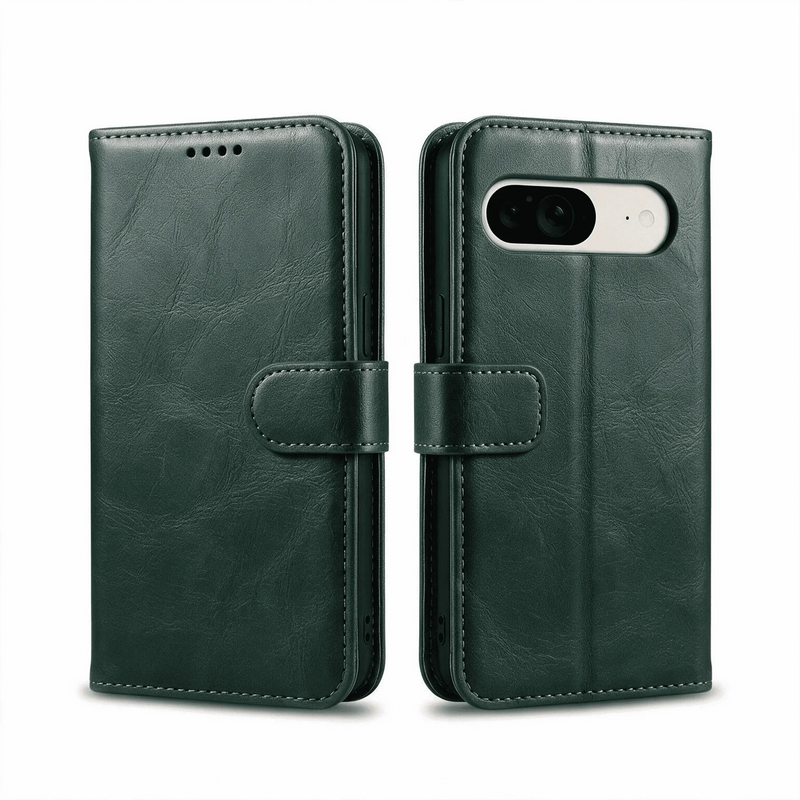 Google Pixel 11 / 10 / 10 Pro Book Flip Case Leather Wallet with Magnetic Closure