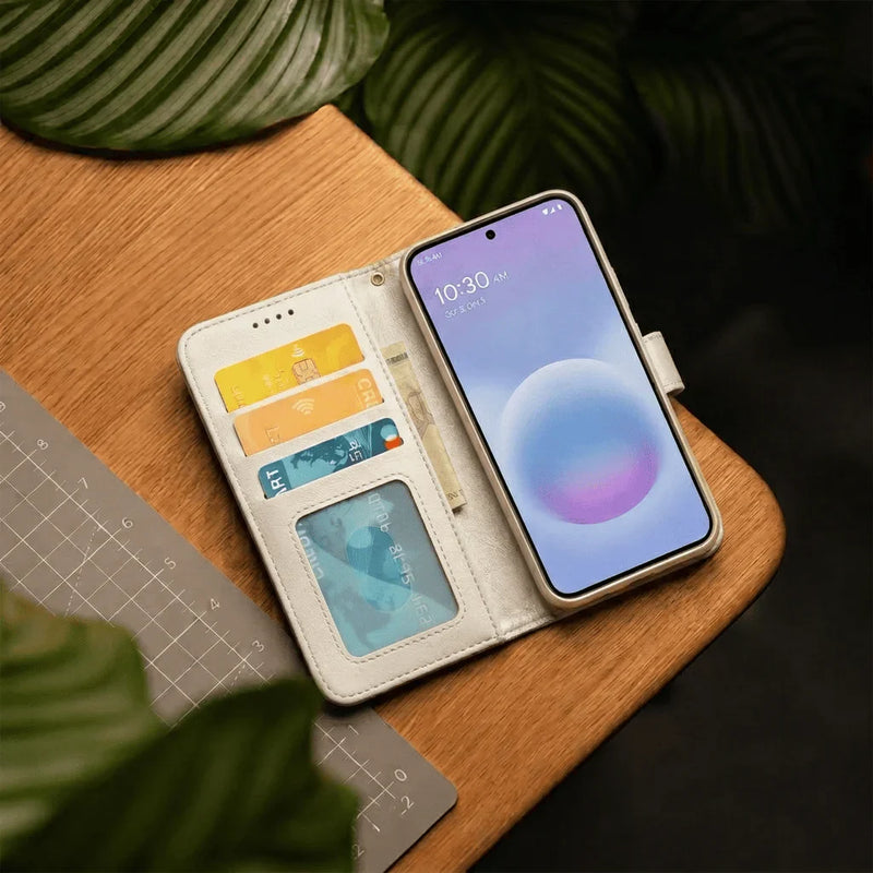 Google Pixel 6 Pro Book Flip Case Leather Wallet