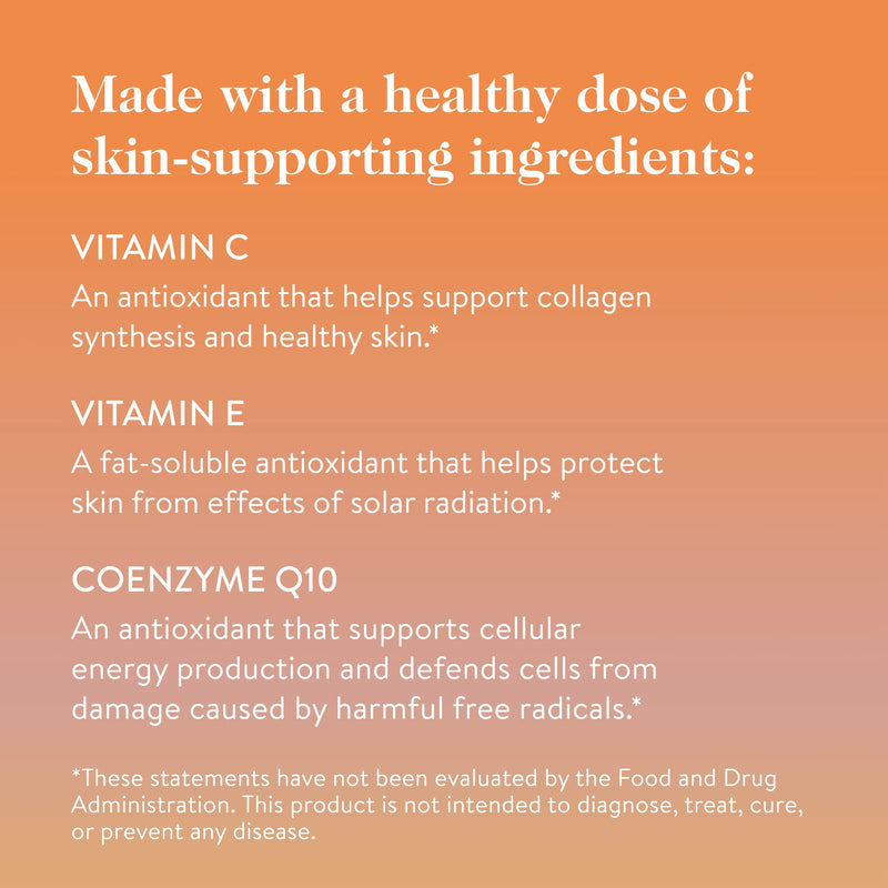goop Beauty Morning Skin Drink Mix — Vitamin C & E for Radiant Skin, Lemon Verbena & Orange Flavor, 30 Pack