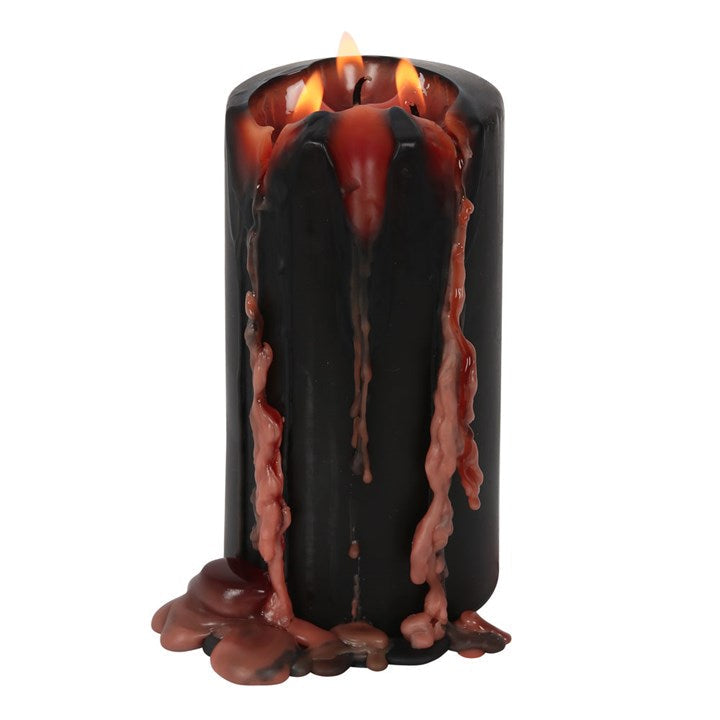 Large Vampire Blood Effect Pillar Candle