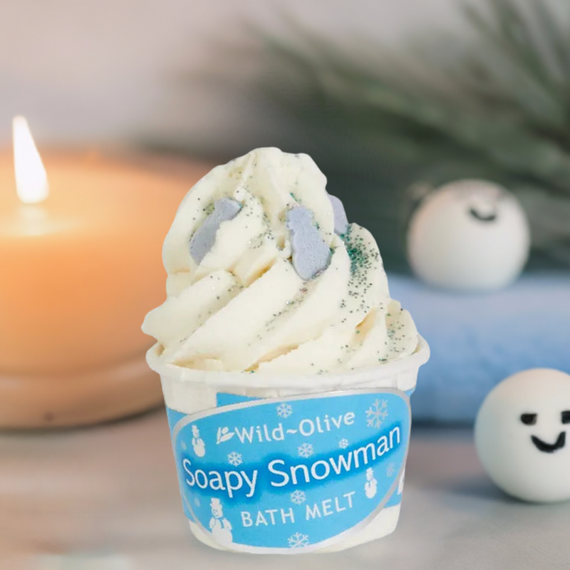 Soapy Snowman Bath Melt - Boxed