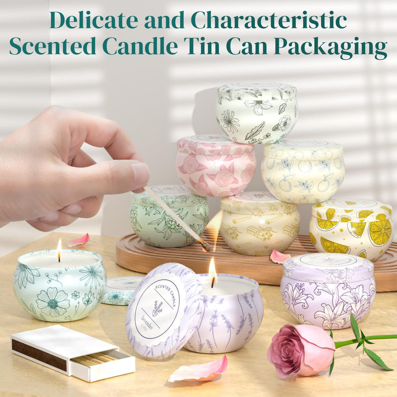 WarmEmbrace Scented Candles – 9-Piece Gift Set, Long-Lasting