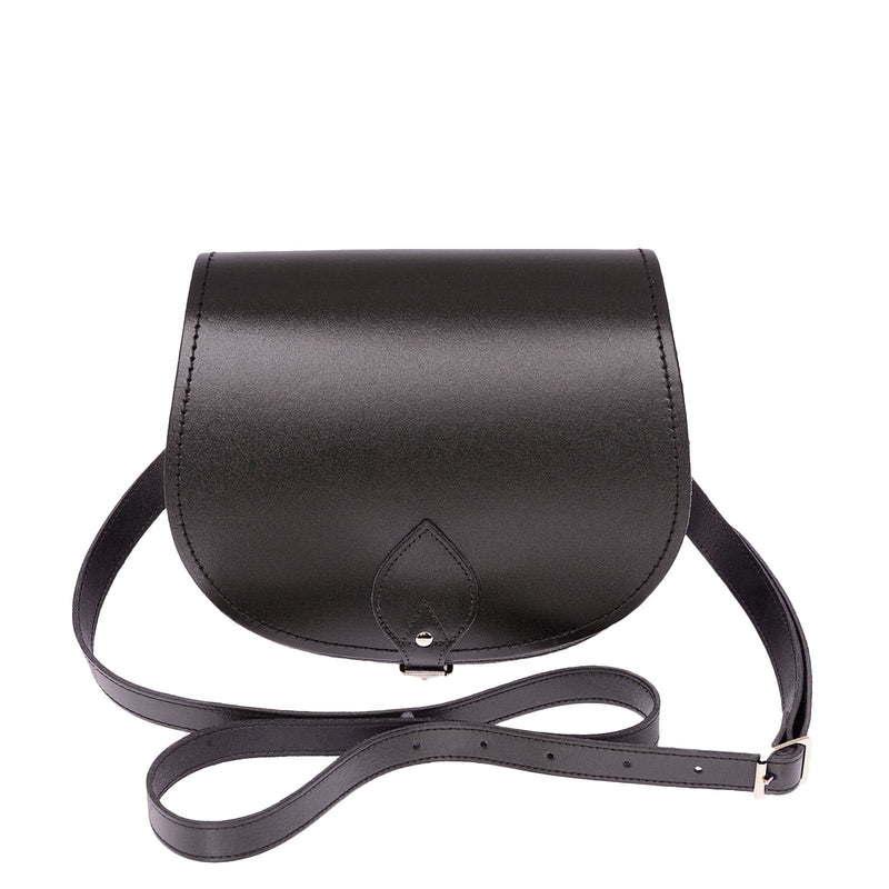 Handmade Leather Saddle Bag - Graphite