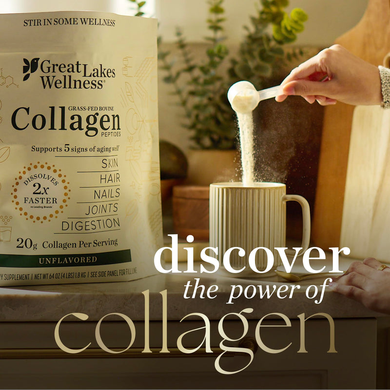 Great Lakes Wellness Keto Boost Collagen Peptides Powder – Vanilla, 14.1 oz | 4.2g MCTs, Non-Dairy Coffee Creamer, Non-GMO, Kosher