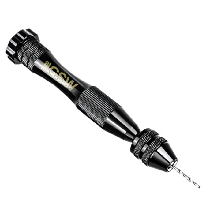 Green Stuff World Black Hand Drill with 10x Drill Bits