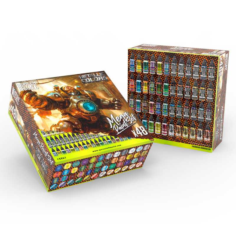 Green Stuff World Metallics Mega Paint Set