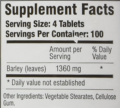Green Supreme Barley Power 400 Count Tablets – Natural Vitamins & Minerals