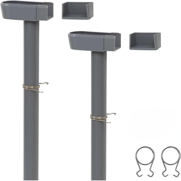 Greenhouse Guttering Downpipe Kit 2 Pack 35mm PVC