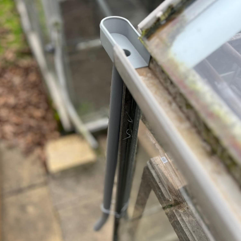 Greenhouse Guttering Downpipe Kit 2 Pack 35mm PVC