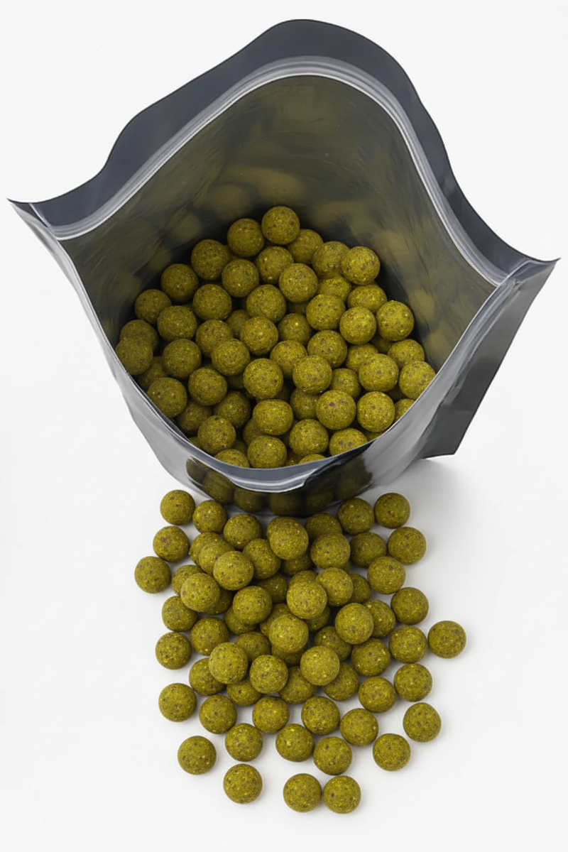 NWBait Lab MangoStorm Fusion Carp Fishing Boilies (Artificial Fishing Bait, Non-Food, 12mm - 16mm)