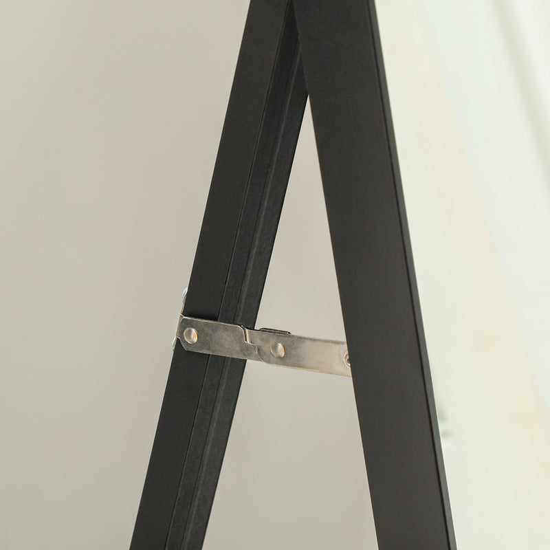 HOMCOM Full Length Mirror Wall Mount Leaning Standing Mirror, Black