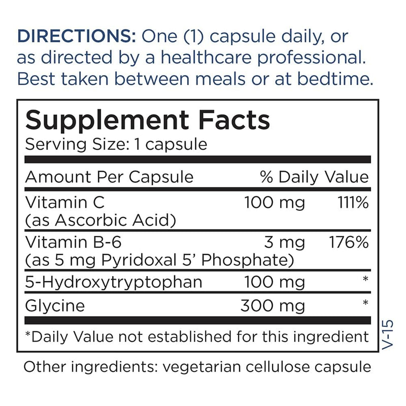 Metabolic Maintenance 5-HTP 100mg – Mood Support with Vitamin B6 & C, 60 Capsules