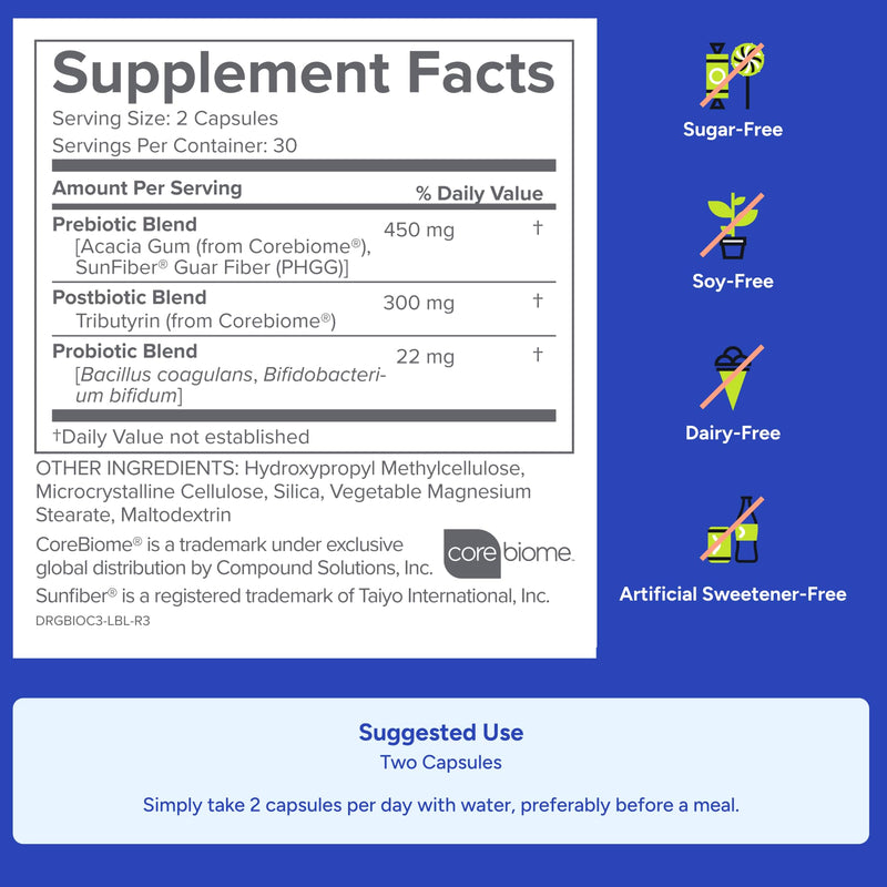 Gundry MD Bio Complete 3 — 3-in-1 Probiotics for Digestion, Energy, and Skin | 30 Day Supply