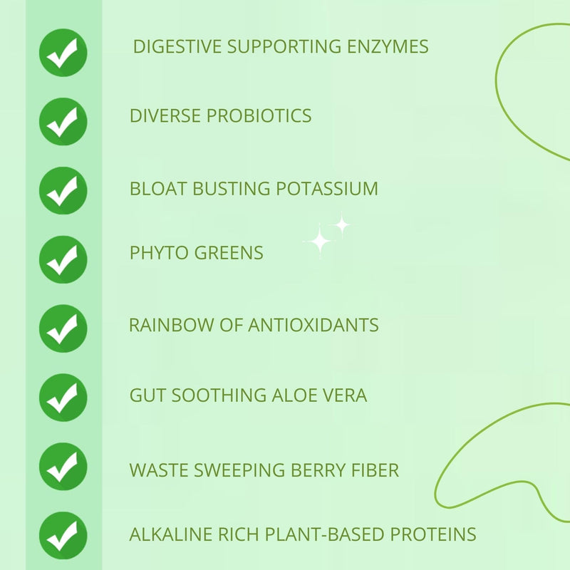 Gut-Duction Bloat Control – Gut Health Superfood Formula | Plant-Based Protein & Probiotics