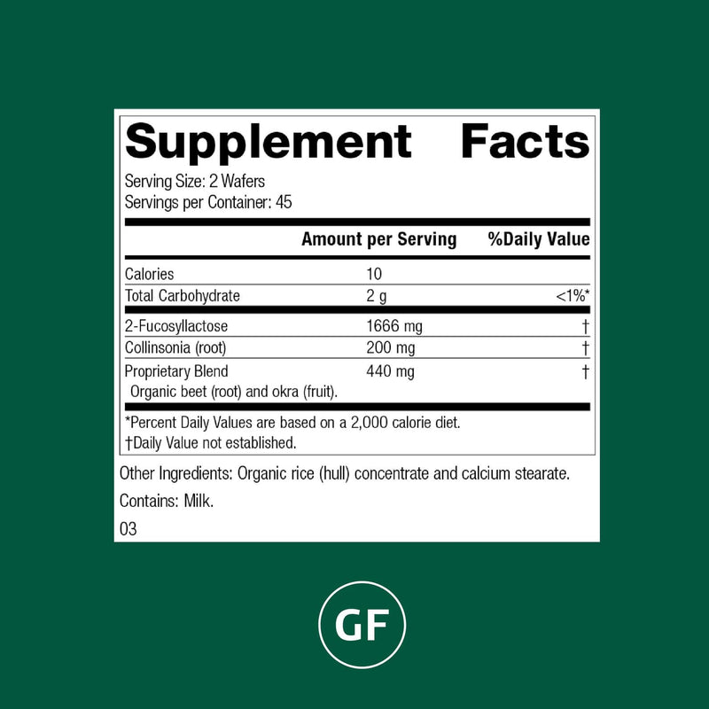 GI Stability – Gut Microbiome Health Prebiotic Supplement | Standard Process | 90 Wafers (45 Servings)