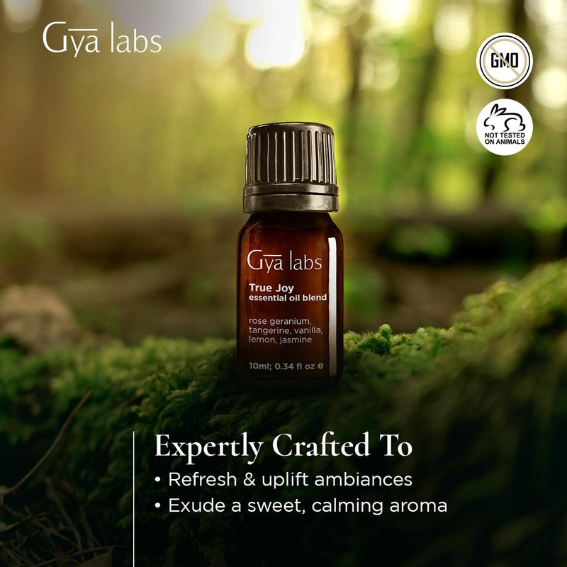 Gya Labs Joy Essential Oil Blend - 100% Pure True Joy Essential Oil (0.34 fl oz) | Calming & Uplifting