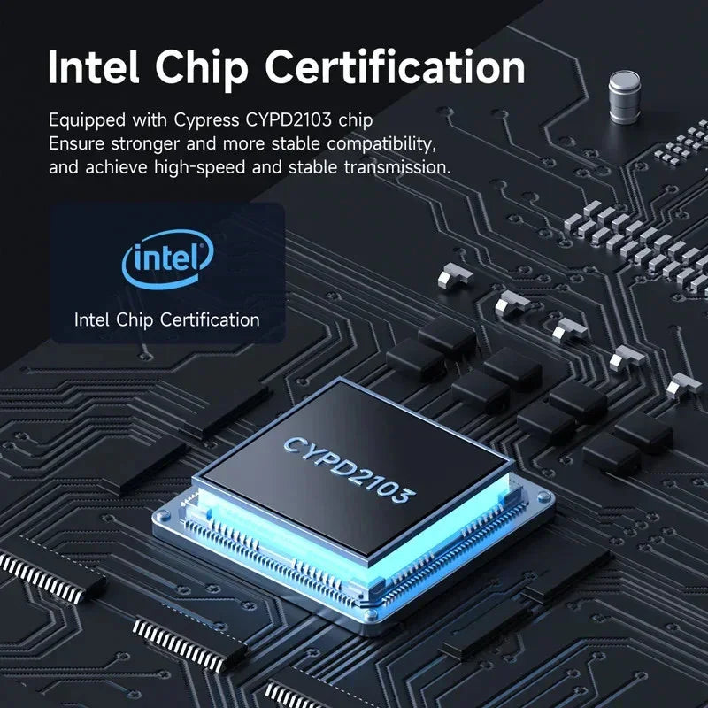 Hagibis Thunderbolt 5 Cable Intel Certified 120Gbps Data Transfer 240W Charging
