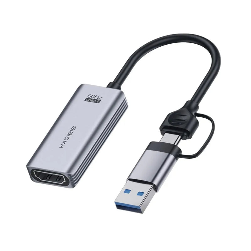 Hagibis USB 3.0 Video Capture Card HDMI to USB C 1080p 60Hz with PD Port