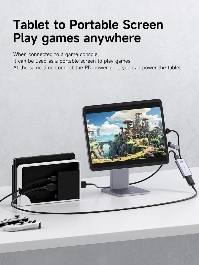 Hagibis USB 3.0 Video Capture Card HDMI to USB C 1080p 60Hz with PD Port