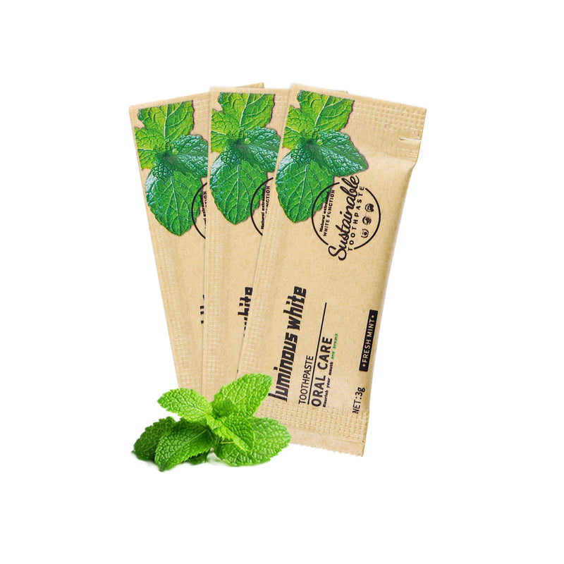 HAIFOTRVA 50 Pack Too Small Bulk Travel Size Toothpaste – 0.105 oz Mint Mini for Hotels & Guests